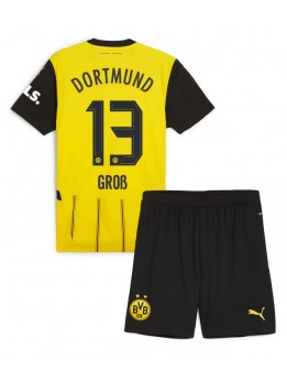 Borussia Dortmund Pascal Gross #13 Dječji Domaci Dres kompleti 2024-25 Kratak Rukavima (+ kratke hlače)